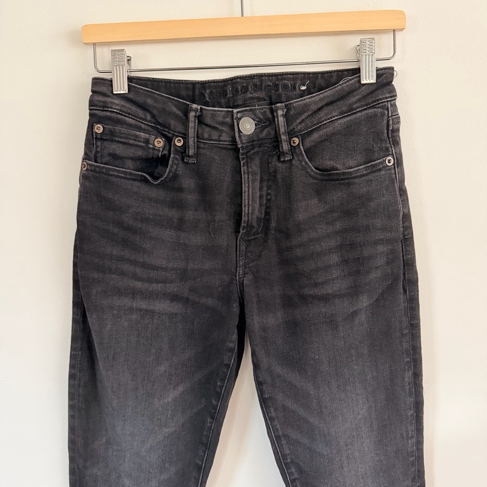 American Eagle Next Level Flex Slim Black Jeans Denim Men's 28x32 - Picture 4 of 11